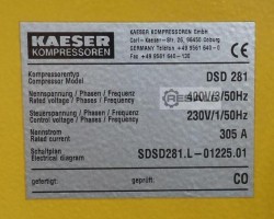 Maschine: KAESER DSD281 