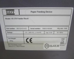 Maschine: BDT VX 370-790 FEEDER RICOH LANGBOGENANLEGER