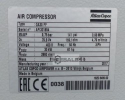 Maschine: ATLAS COPCO GA30FF 