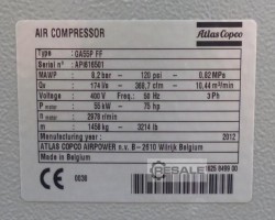 Maschine: ATLAS COPCO GA55+FF Schraubenkompressor Atlas Copco GA55+FF