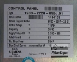 Maschine: ATLAS COPCO GA30VSDFF 