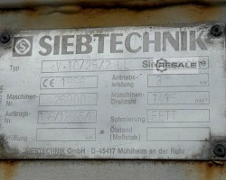 Maschine: SIEBTECHNIK V-10/25/2 LL Siebmaschinen