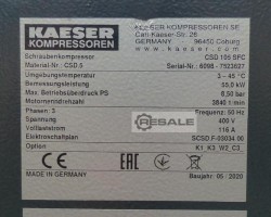 Maschine: KAESER CSD105SFC Schraubenkompressor Kaeser CSD105SFC