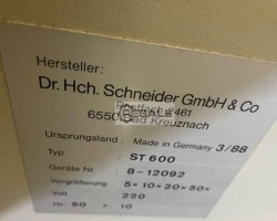 Maschine: DR. SCHNEIDER ST 600 Koordinatentische