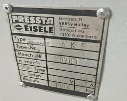 Maschine: PRESSTA EISELE AKF Ausklinkfräsen