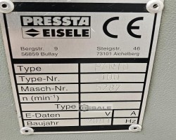 Maschine: PRESSTA EISELE Panto 100 Kopierfräsmaschinen