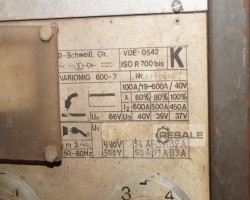 Maschine: MESSER GRIESHEIM / EWM VARIOMIG 600-2 EWM WEGA Drive4 MIG MAG Schutzgasschweissgeräte