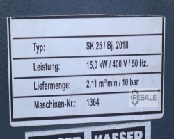 Maschine: KAESER SK25 