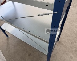 Maschine: META CLIP Abm.: 2.490x640 mm Fachbodenregale Lagerregale Regal Regale