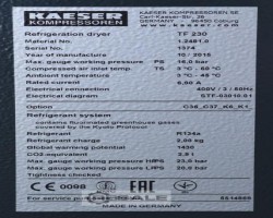 Maschine: KAESER TF 230 TF230