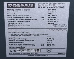 Maschine: KAESER TF 280 