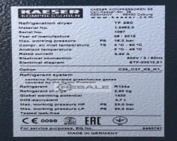 Maschine: KAESER TF 280 