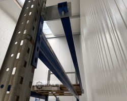 Maschine: PROFILABM.: 50X40X2,00MM für Feldbreite: 2.700 mm Durchschubsicherung für Palettenregale Lagerregal