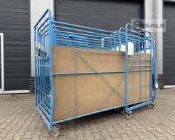 Maschine: KOCH Abm.: 2705x1150x1890 mm / blau Corlette Transportwagen Rollwagen Gestell