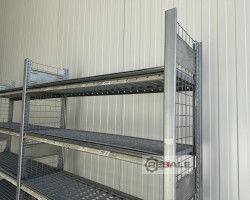 Maschine: DEXION HI 280 Länge: 2,71 lfm. / 5 Ebenen Fachbodenregale Lagerregale Regal Regale