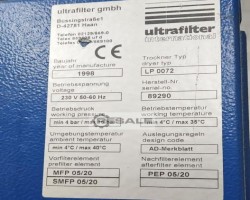 Maschine: ULTRAFILTER (DONALDSON) LP 0072 Laserpac  Druckluftaufbereitungstrockner