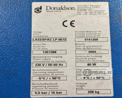 Maschine: ULTRAFILTER (DONALDSON) LP 0072 Drucklufttrockner Adsorptionstrockner