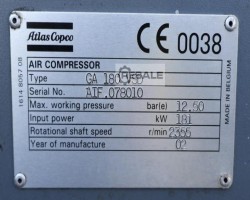 Maschine: ATLAS COPCO GA180VSD 