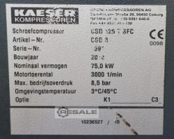 Maschine: KAESER CSD125TSFC 