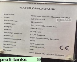Maschine: WIJTMANS PLASTICS u P490 PEHD-Tank 50.000 L - 60.000 LKunststofftank