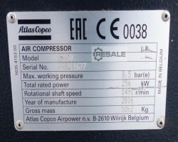 Maschine: ATLAS COPCO GA250 