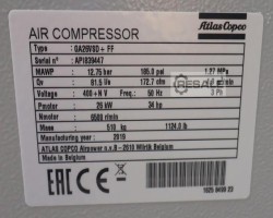 Maschine: ATLAS COPCO GA26VSD+FF 