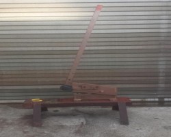 Maschine: MUHR UND BENDER BR5/500 Handhebelblechschere Profilstahlschere