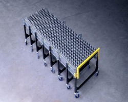 Maschine: REGALUX Schwerkraftförderer ausziehbar Schwerkraftförderer Rollenförderer Flexibahn 760mm