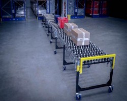 Maschine: REGALUX Schwerkraftförderer ausfahrbar Schwerkraftförderer Rollenförderer ausziehbar 610m