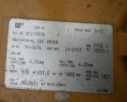 Maschine: CATERPILLER 3412 Dieselmotoren