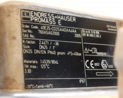 Maschine: ENDRESS + HAUSER Endress & Hauser Flowmeter DN 25 
