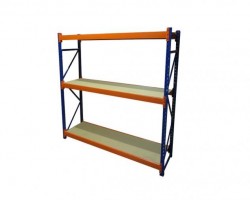 Maschine:  3 Ebenen, Spanplatte Weitspannregale