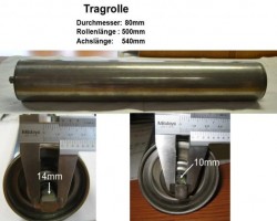 Maschine: TRAGROLLEN Tragrollen Trägerrollen