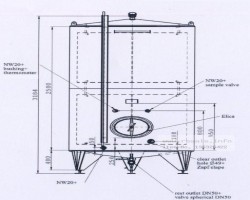 Maschine: EUROLUX 2.000 Liter Lagertank mit Kühl Lagertanks