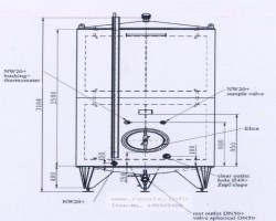 Maschine: EUROLUX 3.000 Ltr. Lagertank mit Kühlm Lagertanks