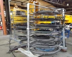 Maschine: BAUMTEX Hydraulikschlauch-Regal Hydraulikmaterialien