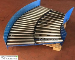 Maschine: BUDDE  Rollenbahnkurve 90° mit 15cm Neigung