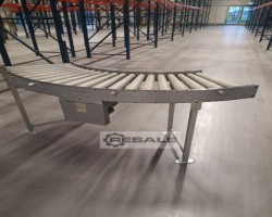 Maschine: TRANSNORM 816-500 Kurvenförderer / Rollenbahn 90 Grad