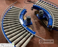 Maschine: OVERBECK QDF Rollenbahnkurve 90° mit Seitenführung