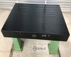 Maschine: JOHANN FISCHER  Hartgesteinplatte aus schwarzem Granit