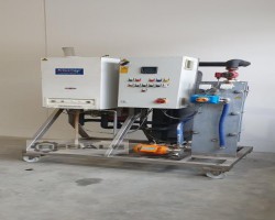 Maschine: KREUZMAYR Pasteur 500l/h GAS Wärmetauscher