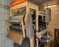 Maschine: KAHL + SCHLICHTERLE 1000 - 4 cloth press 1,0 m cloth width capacity: up to ma