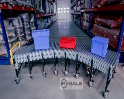 Maschine: REGALUX EPR760-4000 Scherenrollenbahn Länge 4000mm Rollenbreite 760mm