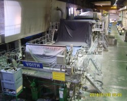 Maschine: VOITH, MITSUBISHI, MAN 3700 MM - 60-260 GSM Papierfabrik