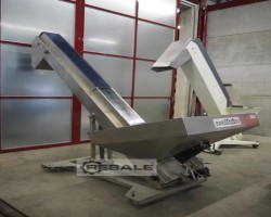 Maschine: ANDRE ZALKIN + CO ECT Stollenförderband Edelstahl ca. 3 m