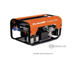 Maschine: UNICRAFT PG 800 X-SEA - inkl. Radsatz Stromerzeuger