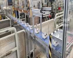 Maschine: GEPPERT AM-F Aluminium Flachförderband mit Kunststoffmodulkette