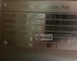 Maschine: TETRA PAK TBA 9 125ml Filling Machines Getränkeabfüllanlagen