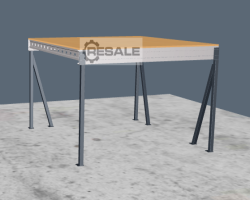 Maschine:  ca. 5 x 5 m, UK: 2,5m Lagerbühne