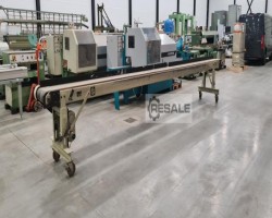 Maschine: WEINIG 7 M Förderband auf Schwerlast Räder